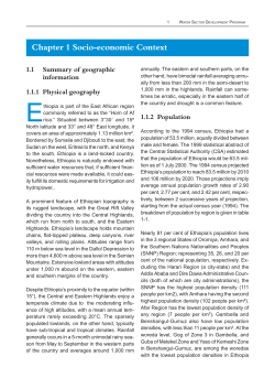 Chapter 1 Socio-economic Context