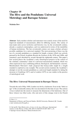 The Hive and the Pendulum