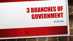 3 branches of Government