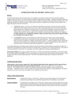 Non-Degree Applicant Permission Form