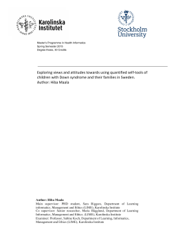 Exploring views and attitudes towards using quantified self