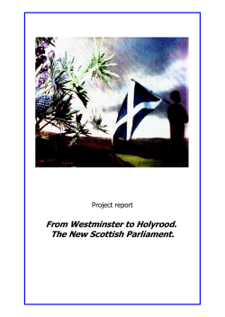 From Westminster to Holyrood