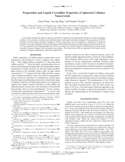 Preparation and Liquid Crystalline Properties of Spherical