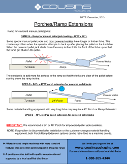 Porches/Ramp Extensions - Cousins Packaging Inc.