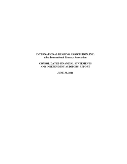2016 Financial Statements - International Literacy Association