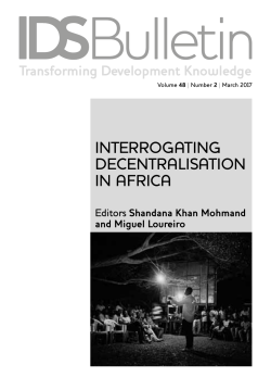 article - IDS Bulletin - Institute of Development Studies