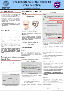 The Importance of the Source for Irony Detection