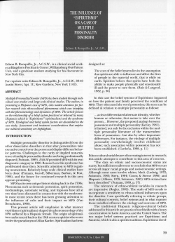 "espiritismo" onacaseof multiple personality