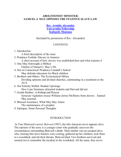 Abolitionist Minister: Samuel J. May