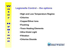 Legionella Control – the options