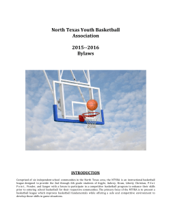 North Texas Youth Basketball Association 2015--2016
