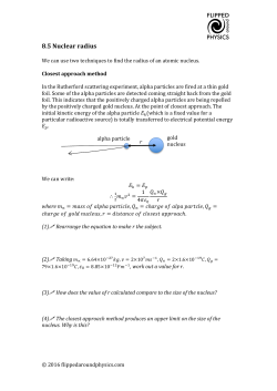 8.5 Nuclear radius - Flipped Around Physics