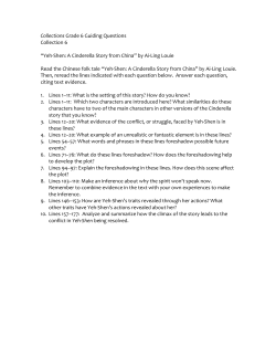 Yeh-Shen text-based questions