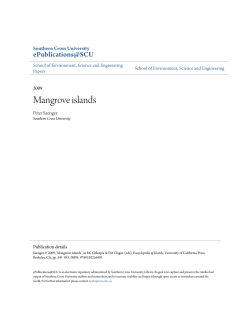 Mangrove islands - ePublications@SCU