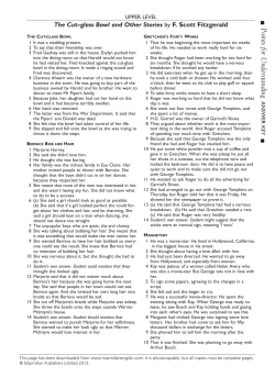 Cut Glass Bowl Points for Understanding