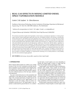 real gas effects in mixing-limited diesel spray vaporization