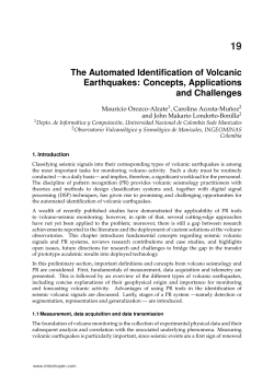 The Automated Identification of Volcanic Earthquakes