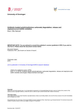 Antibiotic-loaded poly(trimethylene carbonate) degradation