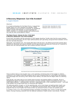 A Recovery Shipwreck: Can It Be Avoided?