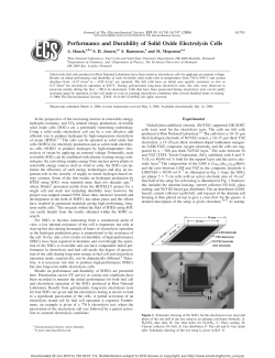 Performance and Durability of Solid Oxide Electrolysis Cells