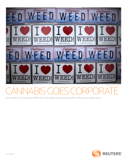 cannabis goes corporate - News Analysis Graphics