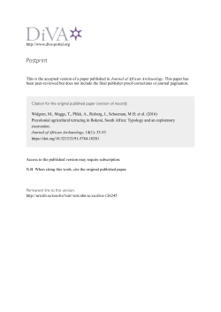 Precolonial agricultural terracing in Bokoni