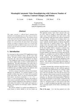 Meaningful Automatic Video Demultiplexing with Unknown Number