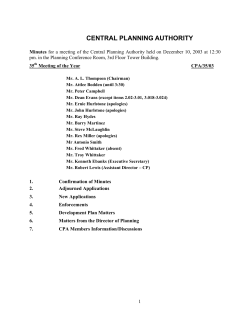 December Meeting Minutes