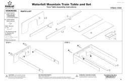Train Table Assembly Instructions