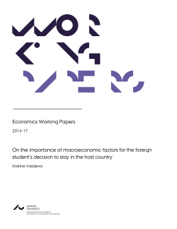 On the importance of macroeconomic factors for the foreign student`s
