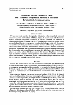Correlation between Generation Times and L