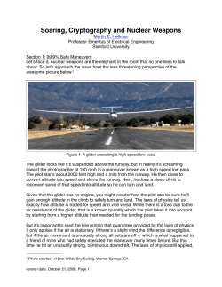 Soaring, Cryptography and Nuclear Weapons