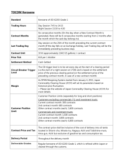 Kerosene Futures - Phillip Futures