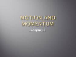 Motion and Momentum