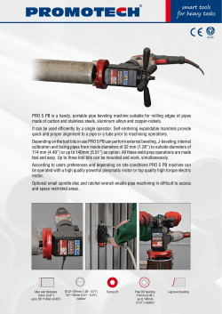 PRO 5 PB is a handy, portable pipe beveling machine suitable for