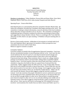 minutes - St. Mary of the Assumption Parish