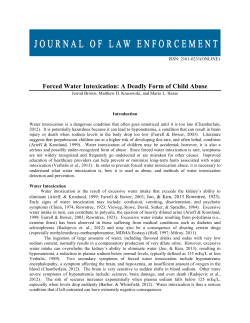Forced Water Intoxication: A Deadly Form of Child Abuse