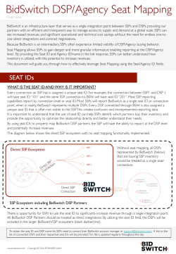 BidSwitch DSP/Agency Seat Mapping