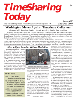of Issue #95 - TimeSharing Today