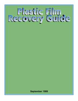 Plastic Film Recovery Guide