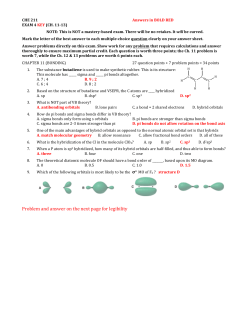 Exam 4 Key, 2015