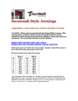 Savannah Style Awnings