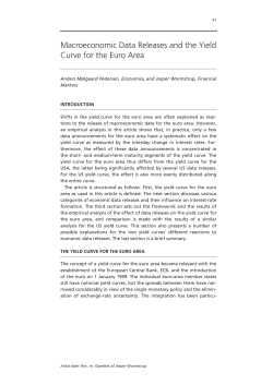 Macroeconomic Data Releases and the Yield Curve for the Euro Area