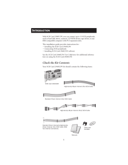 Install Guide for the AHA-2940U2W - Support