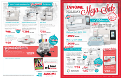 holiday - Triangle Sewing Centre