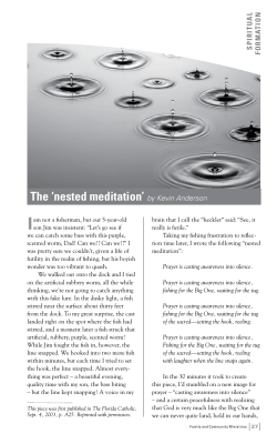 The `nested meditation`