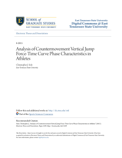 Analysis of Countermovement Vertical Jump Force