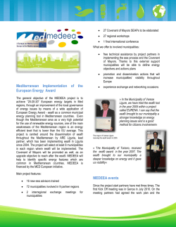 Mediterranean Implementation of the European Energy Award
