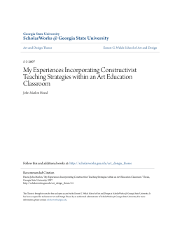 My Experiences Incorporating Constructivist Teaching Strategies