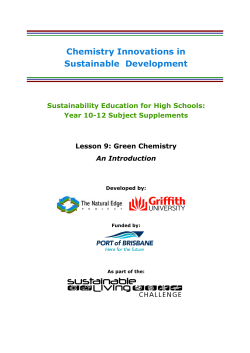 Green chemistry - an introduction